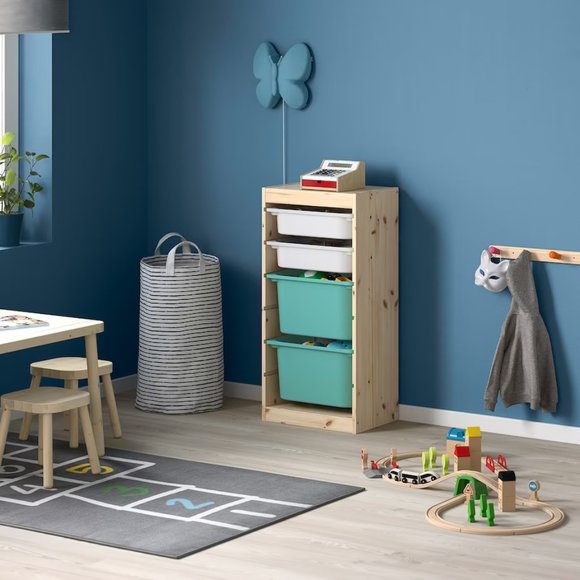 IKEA TROFAST Storage box, turquoise LARGE - Picture 7 of 15